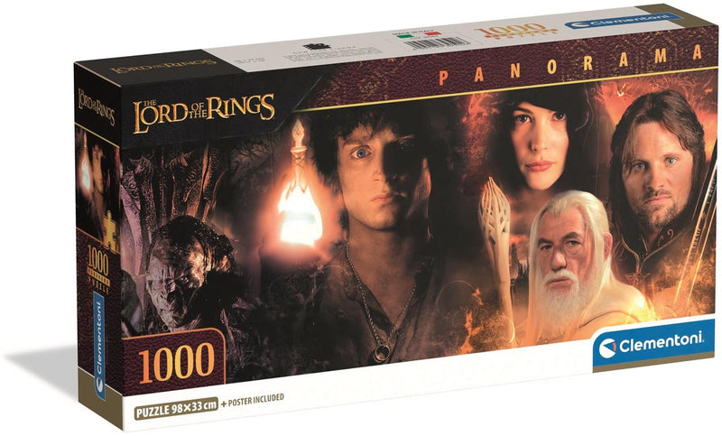 Afbeelding laden in galerijviewer, Clementoni legpuzzel the lord of the rings panorama - 1000st.