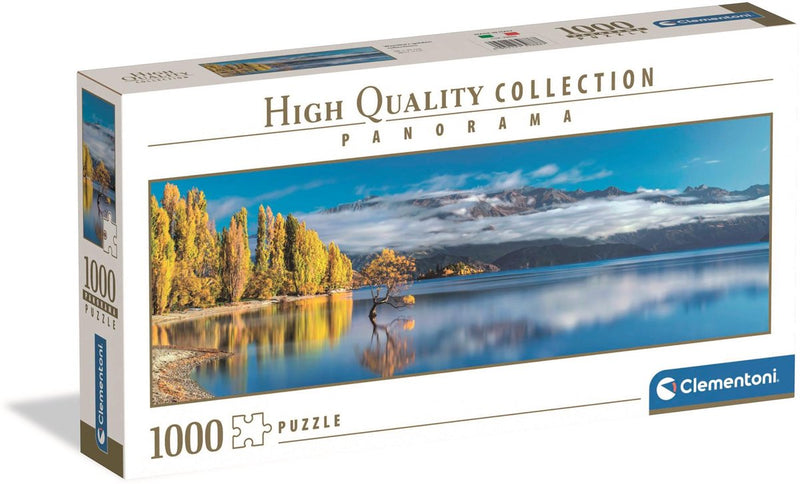 Load image into Gallery viewer, Clementoni panoramapuzzel wanaka's gouden weerspiegelingen, 1000st.