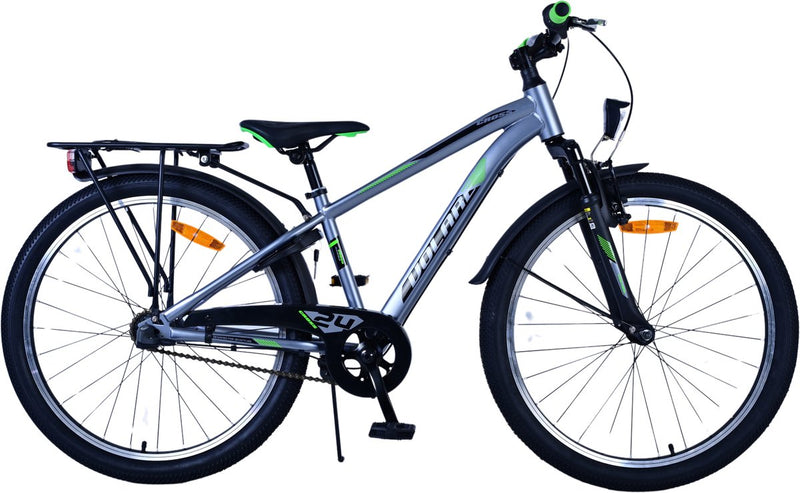 Load image into Gallery viewer, Volare Cross Kinderfiets - Jongens - 24 inch - donker Grijs- 3 versnellingen