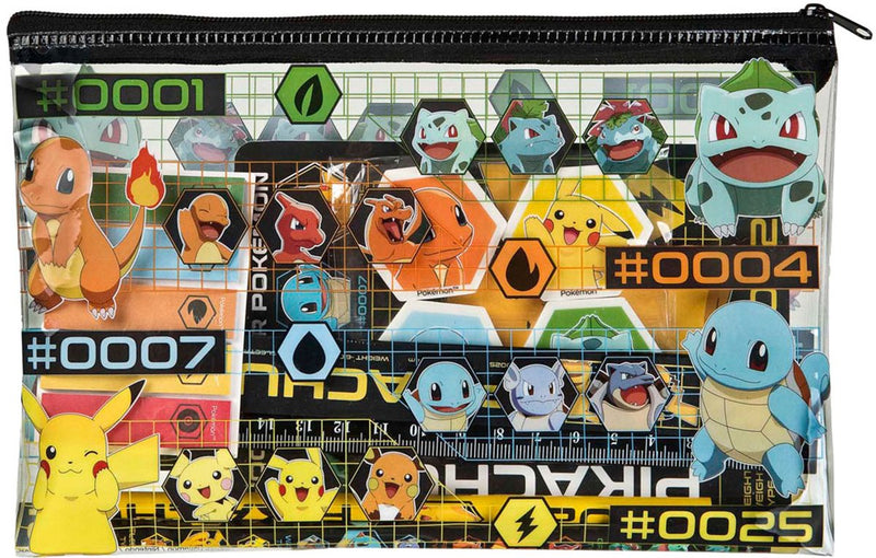 Load image into Gallery viewer, Merkloos sans marque pokemon - etui schrijfset - inclusief potloden en gum