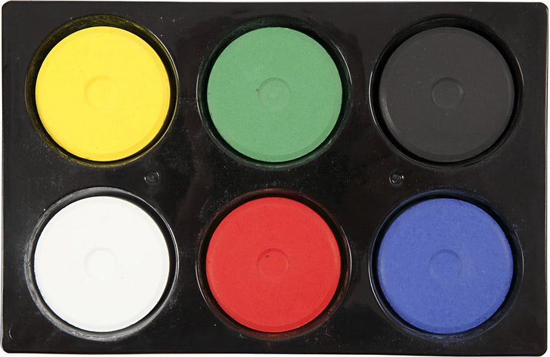 Load image into Gallery viewer, Creotime waterverf, d: 44 mm, h: 16 mm, 1 set, primaire kleuren