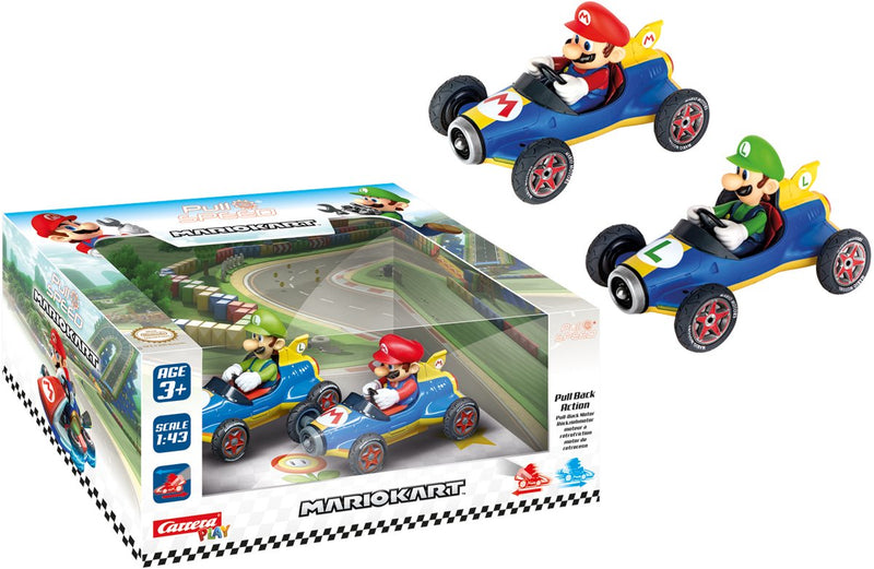 Load image into Gallery viewer, Carrera super mario pull back raceauto's mach 8, 2dlg.