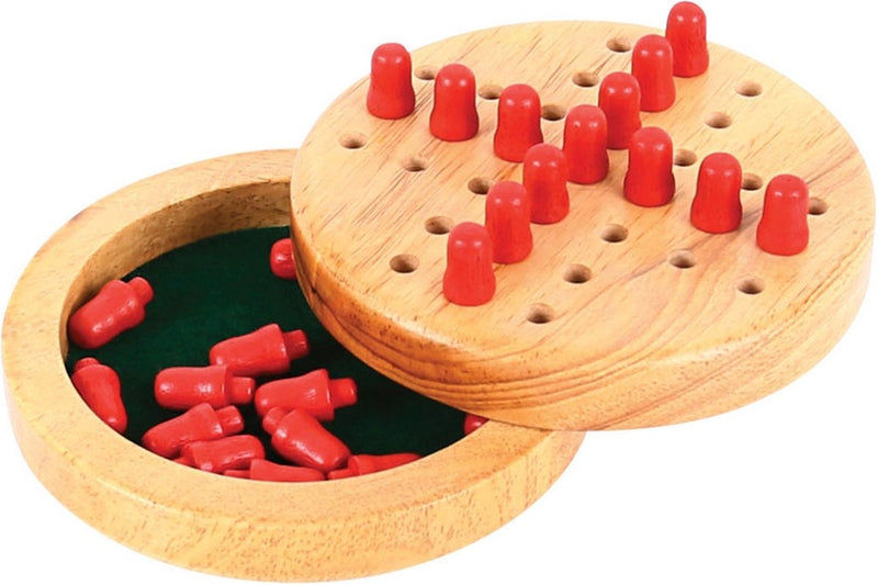 Load image into Gallery viewer, Bigjigs mini solitaire houten spel