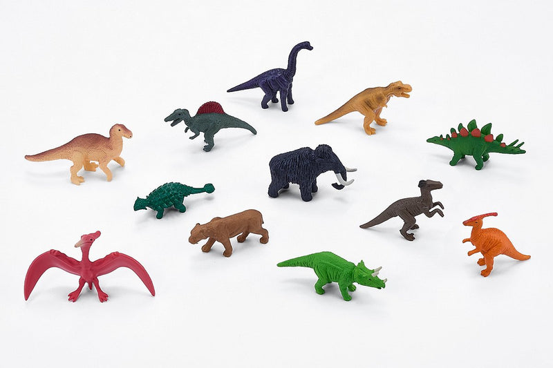Afbeelding laden in galerijviewer, Mojo prehistorie mini dinosaurussen speelset, 12dlg. - 380055