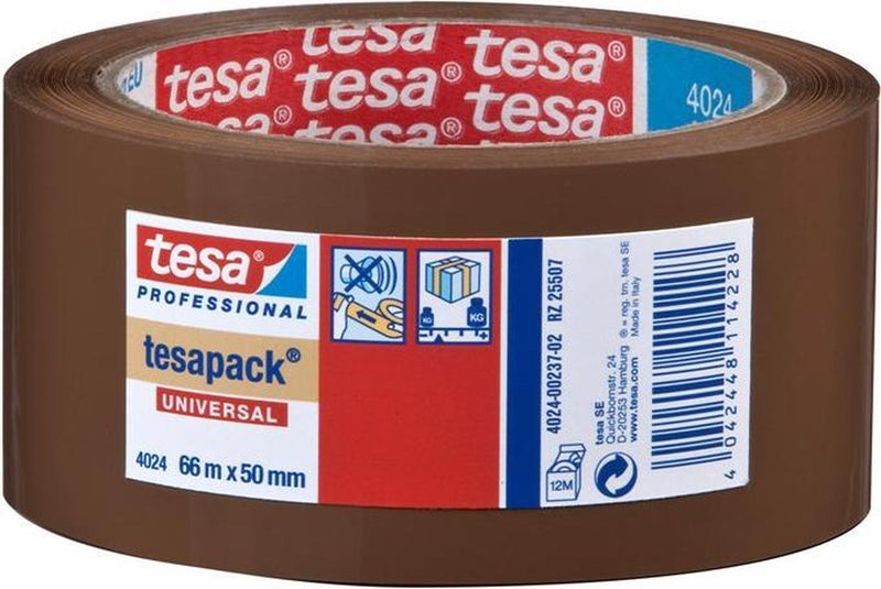 Afbeelding laden in galerijviewer, Tesa professional tesa universal 04024-00237-04 pakband tesapack 4024 bruin (l x b) 66 m x 50 mm 1 stuk(s)