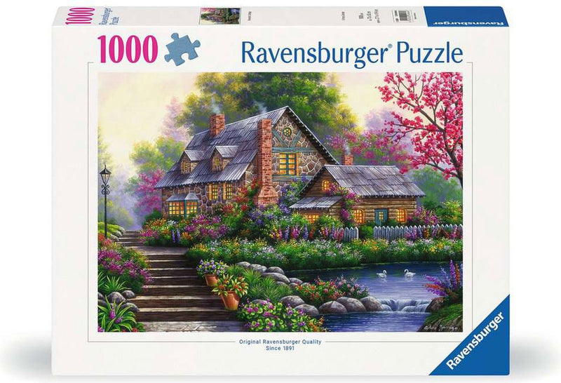 Load image into Gallery viewer, Ravensburger puzzel romantische cottage