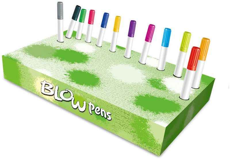 Load image into Gallery viewer, Lobbes speelgoed bv lobbes blaaspennen set dieren met pompje en sjablonen voor kinderen.