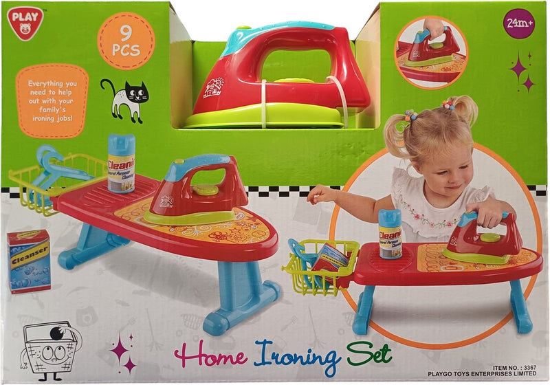 Afbeelding laden in galerijviewer, Playgo strijkset 9 delig - - 3367 jono toys