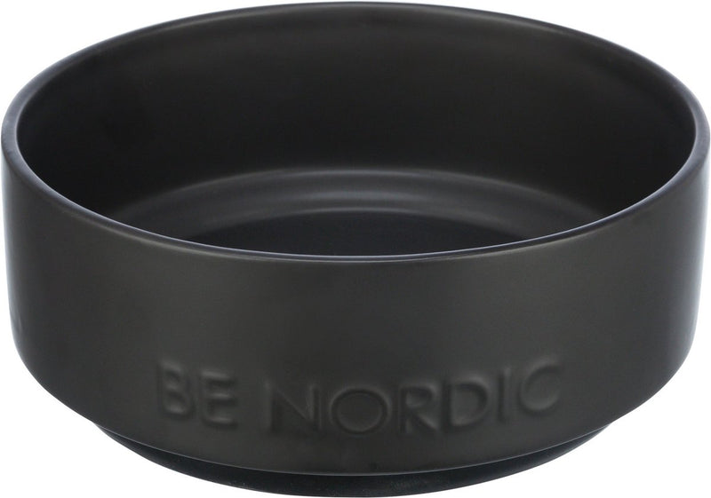 Afbeelding laden in galerijviewer, Trixie be nordic voerbak hond keramiek rubber zwart