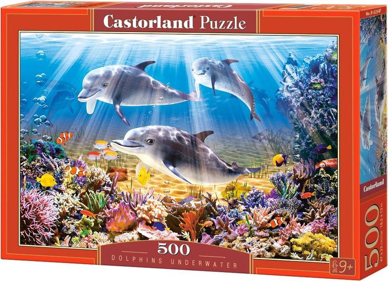 Load image into Gallery viewer, Castorland legpuzzel dolphins underwater, 500st.
