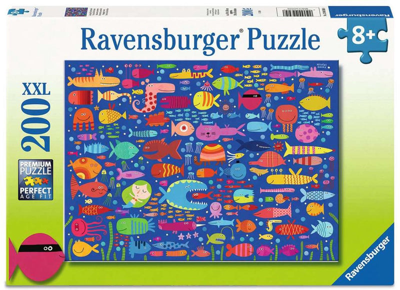 Load image into Gallery viewer, Ravensburger – funny fish friends – kinderpuzzel – 100 xxl stukjes