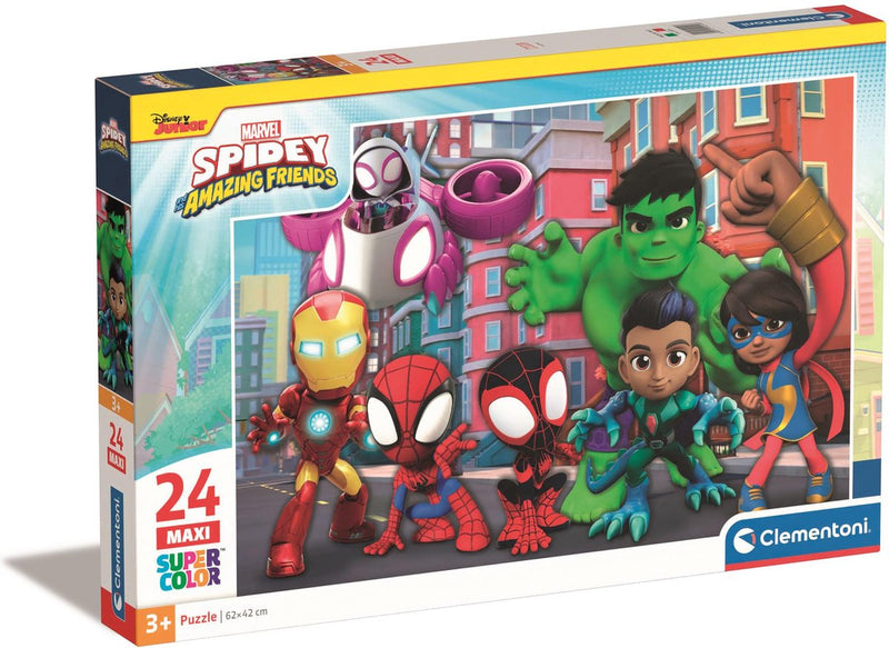 Load image into Gallery viewer, Clementoni legpuzzel super color maxi spidey, 24st.