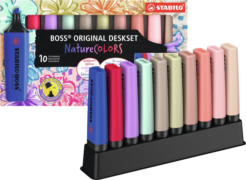 Afbeelding laden in galerijviewer, Stabilo boss original - markeerstift - naturecolors wildflower - deskset met 10 kleuren