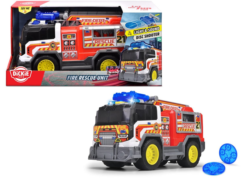 Afbeelding laden in galerijviewer, Dickie toys - brandweerwagen - opvouwbare ladder - licht en geluid - vanaf 3 jaar