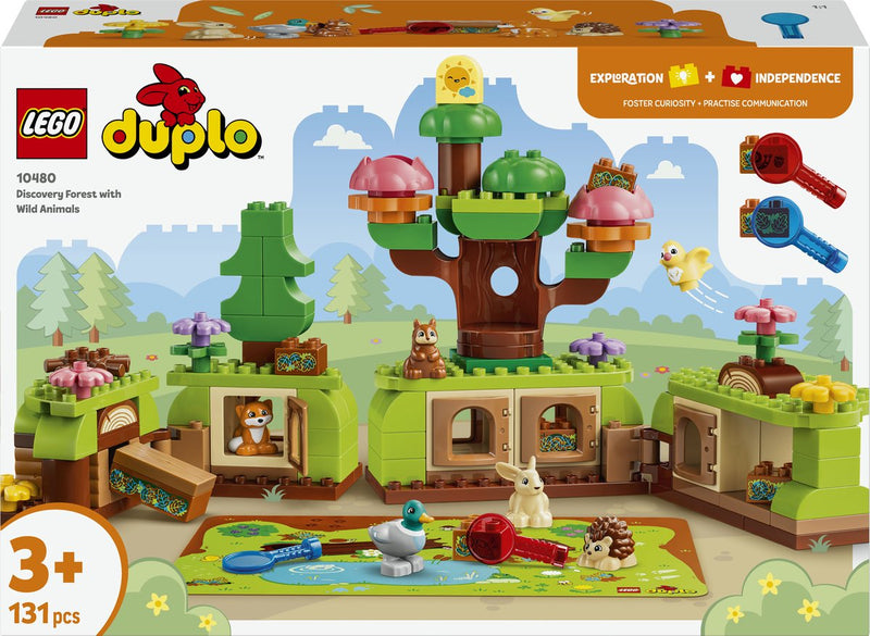 Afbeelding laden in galerijviewer, Lego duplo ontdekkingsbos met wilde dieren speelgoed voor kinderen en kinderkamer decoratie 10480
