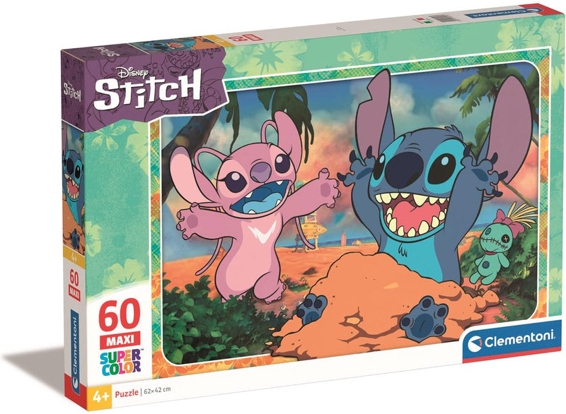 Afbeelding laden in galerijviewer, Clementoni legpuzzel super color maxi stitch, 60st.