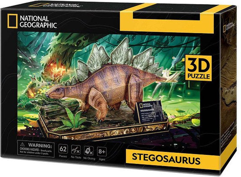 Load image into Gallery viewer, National geographic 3d puzzel stegosaurus