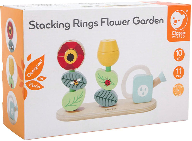 Load image into Gallery viewer, Classic world houten stapel puzzel bloementuin, 11dlg.