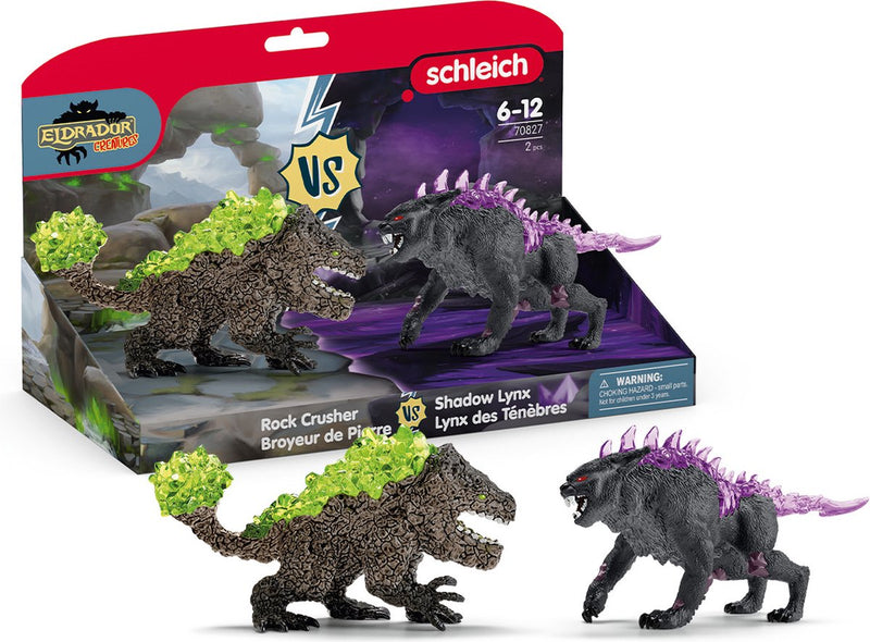 Load image into Gallery viewer, Schleich eldrador creatures schaduwlynx vs. rotsbreker 70827