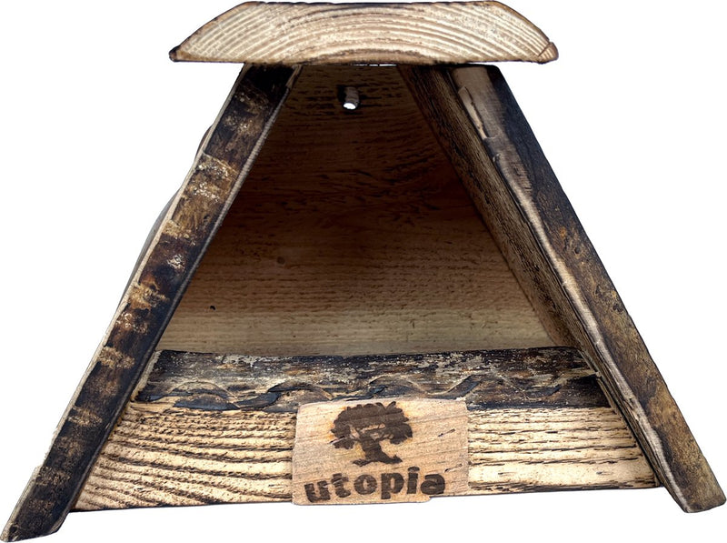 Load image into Gallery viewer, Utopia nestkast roodborst merel gebrand douglas hout