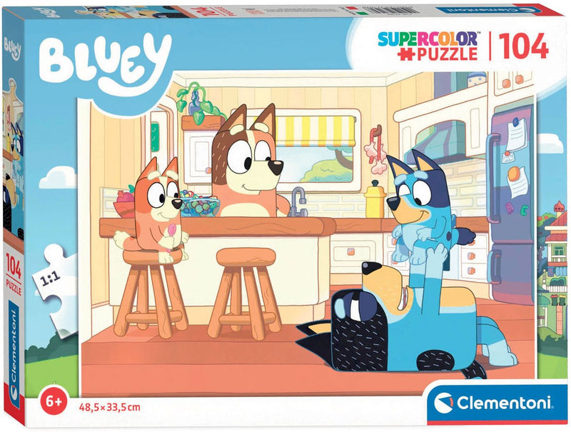 Load image into Gallery viewer, Clementoni legpuzzel - bluey in de keuken, 104st.