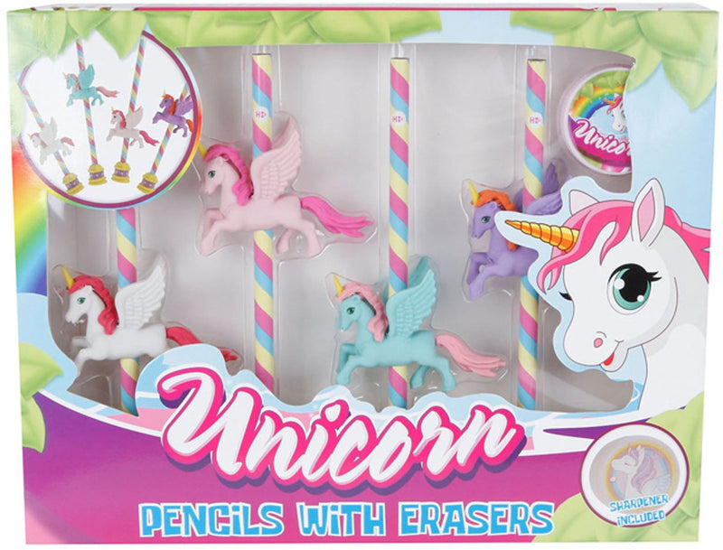 Load image into Gallery viewer, Merkloos sans marque unicorn potlodenset 5-delig met slijper