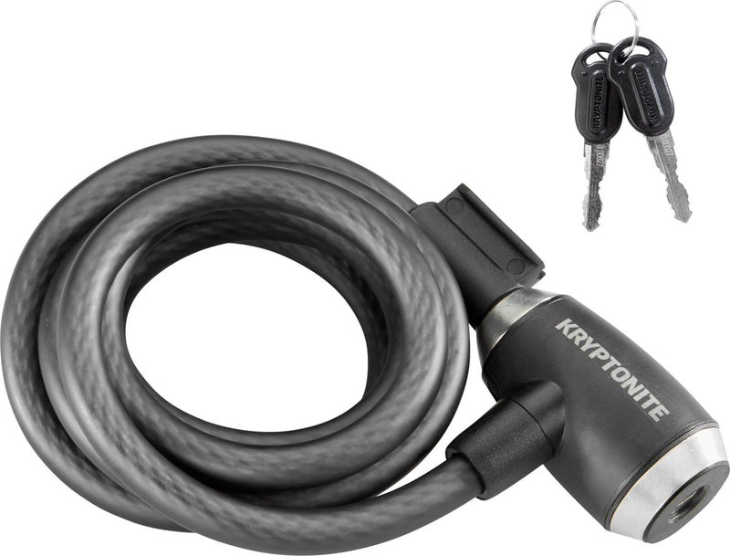 Load image into Gallery viewer, Kryptonite kryptoflex kabelslot fiets – slot voor terras, tuinmeubel, kinderfiets, step – 180 cm – staal – zwart