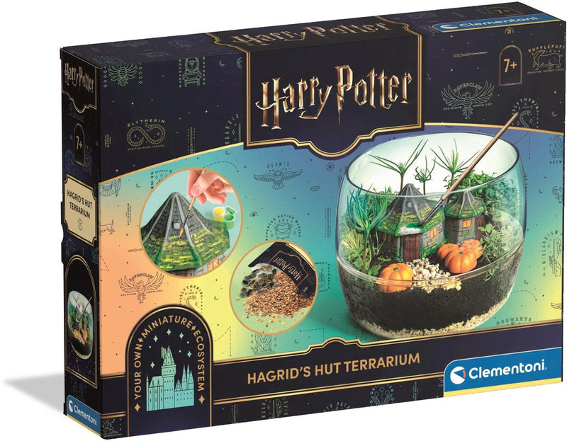 Load image into Gallery viewer, Clementoni harry potter hagrid's hut terrarium miniatuur maken knutselset