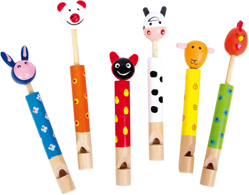 Afbeelding laden in galerijviewer, Small foot - dierenfluit, set van 6
