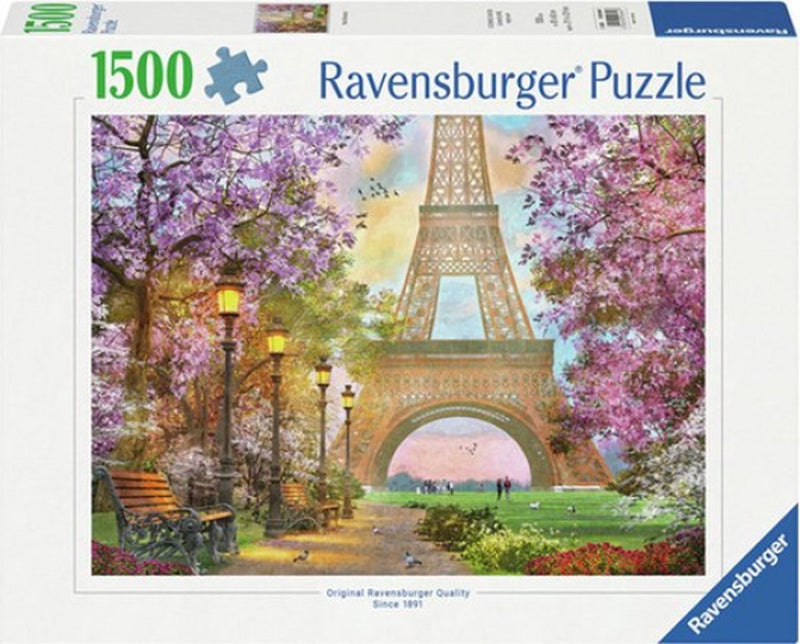 Load image into Gallery viewer, Ravensburger puzzel parijs liefde - 1500 stukjes legpuzzel.