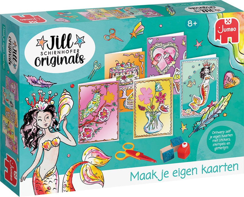 Load image into Gallery viewer, Jumbo - jill schirnhofer - maak je eigen kaarten - knutselset - knutselpakket kaarten 8 jaar