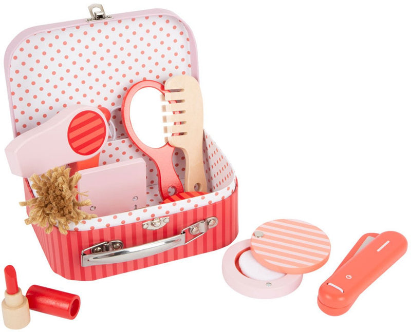 Load image into Gallery viewer, Small foot - houten retro speel make-up in koffer