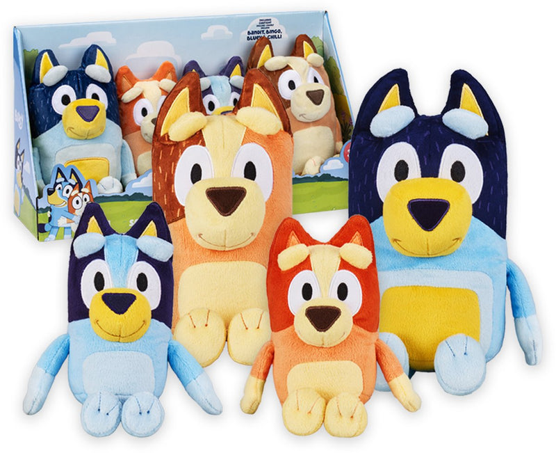Load image into Gallery viewer, Moose toys bluey pluche knuffels set - 4st.