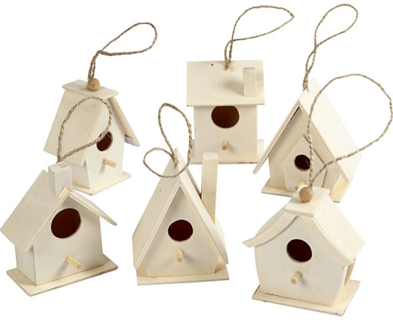 Load image into Gallery viewer, Creativ company vogelhuis hout 7cm, 6st.