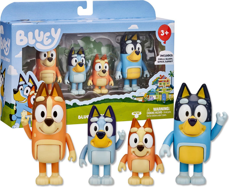 Afbeelding laden in galerijviewer, Moose toys bluey familie speelfiguren, 4st.