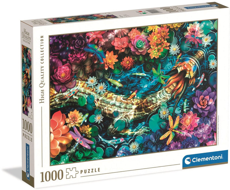 Load image into Gallery viewer, Clementoni legpuzzel kunstwerken koi rivier, 1000st.
