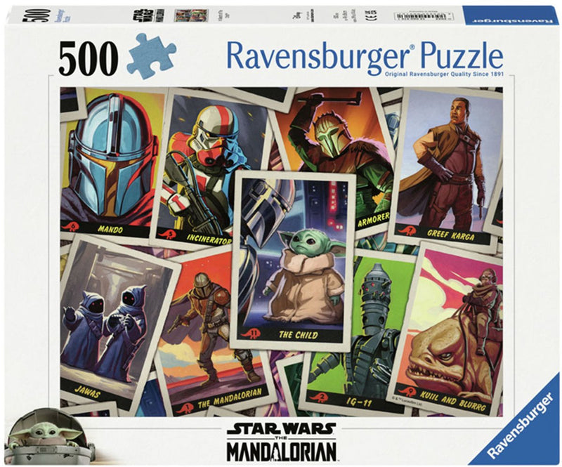 Load image into Gallery viewer, Ravensburger legpuzzel star wars the mandalorian the child 500 stukjes film.