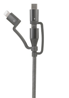 Load image into Gallery viewer, 3 in 1 data en oplaadkabel 120 cm lang