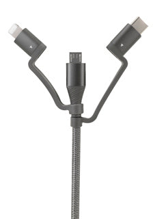 Load image into Gallery viewer, 3 in 1 data en oplaadkabel 120 cm lang