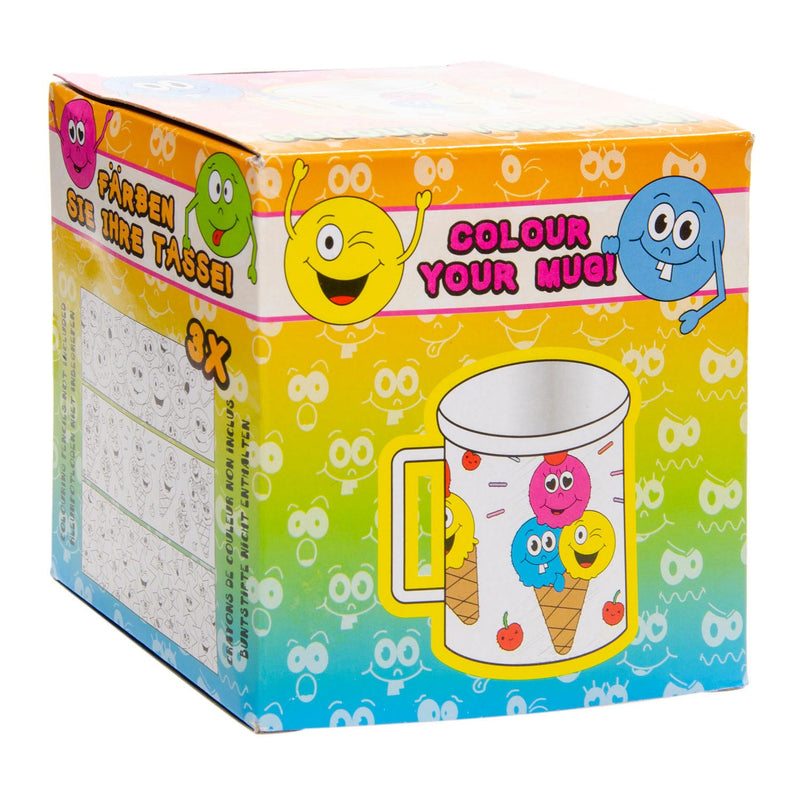 Load image into Gallery viewer, Duckiez kleur je eigen beker smiley 10 cm | 24 stuks