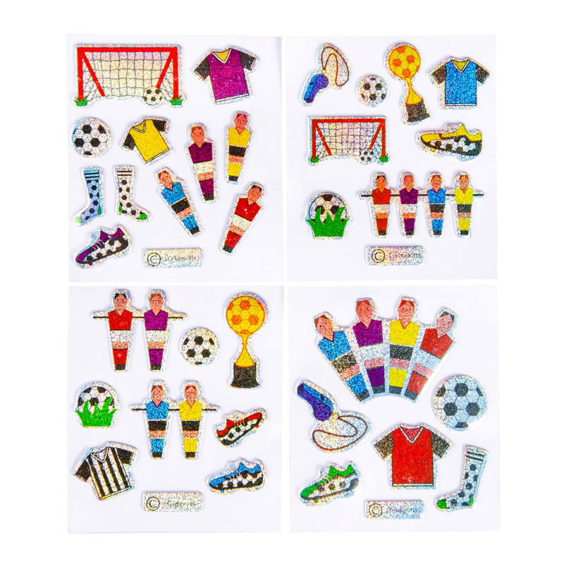 Load image into Gallery viewer, Duckiez stickers voetbal glinsterend