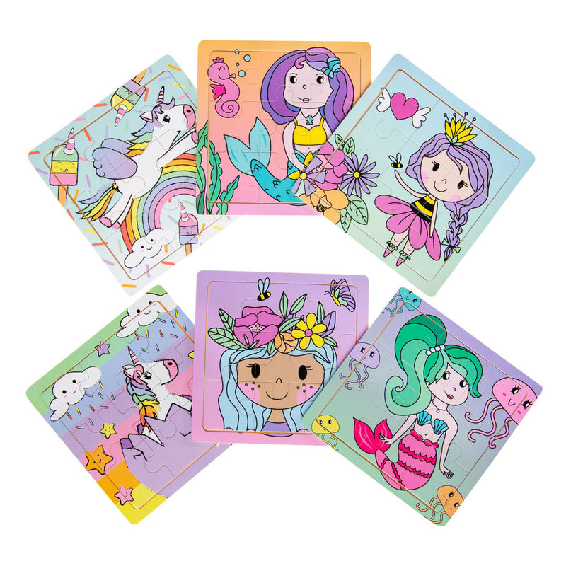 Load image into Gallery viewer, Duckiez houten puzzel (prinses, eenhoorn of zeemeermin)