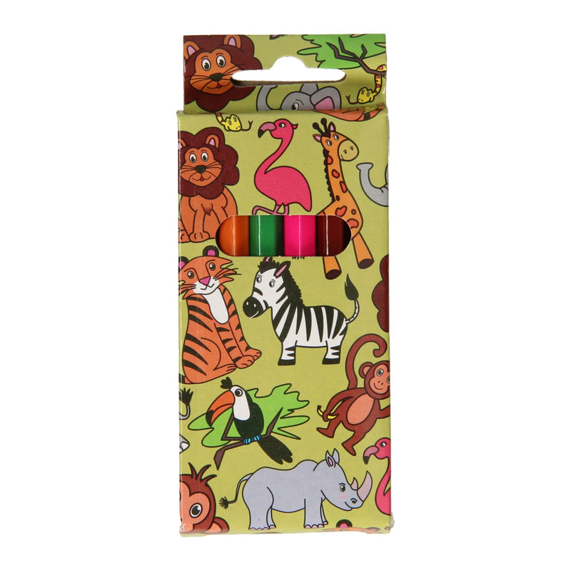 Load image into Gallery viewer, Duckiez kleurpotloden wilde dieren, 6st.