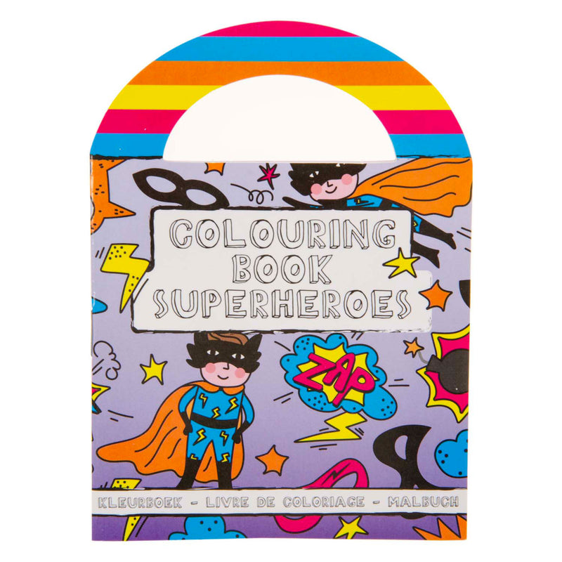 Load image into Gallery viewer, Duckiez kleurboekje met stickers superhero
