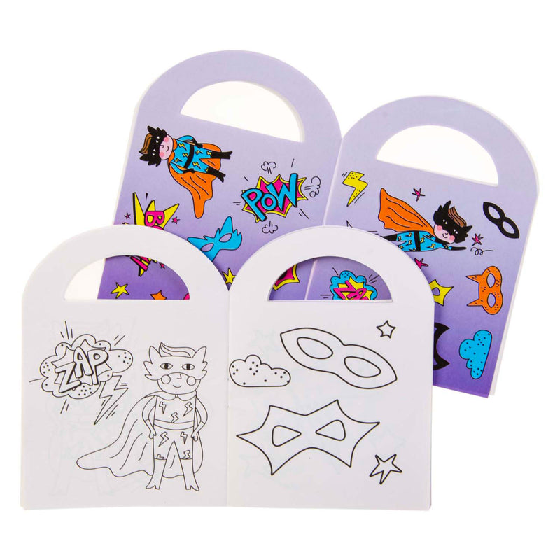 Load image into Gallery viewer, Duckiez kleurboekje met stickers superhero
