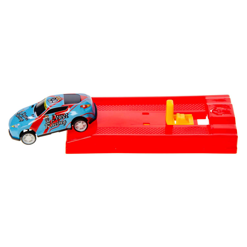 Load image into Gallery viewer, Duckiez metalen auto met afschiet racebaan