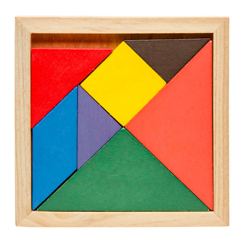 Load image into Gallery viewer, Duckiez houten tangram puzzel, 7st.