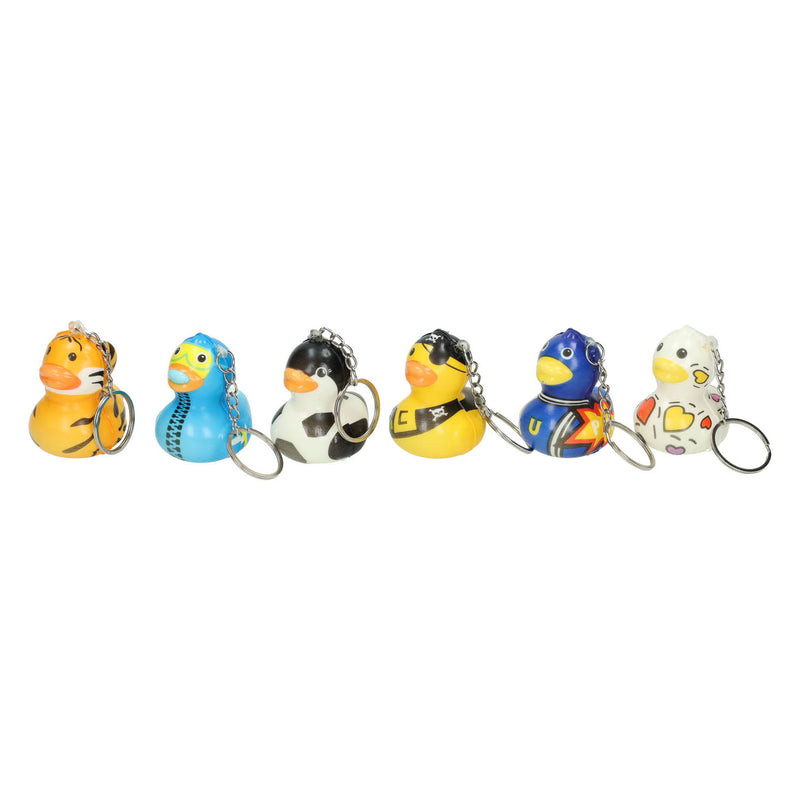 Load image into Gallery viewer, Duckiez sleutelhanger eendje foam gekleurd - 24st