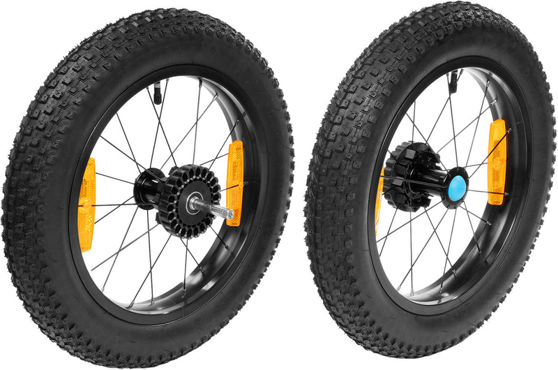 Load image into Gallery viewer, Cube fat wheels for double bicycle trailers