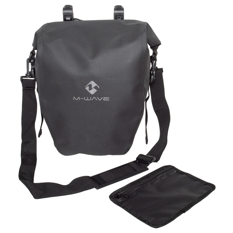Load image into Gallery viewer, M-wave rough ride ii rack black series pannier bag